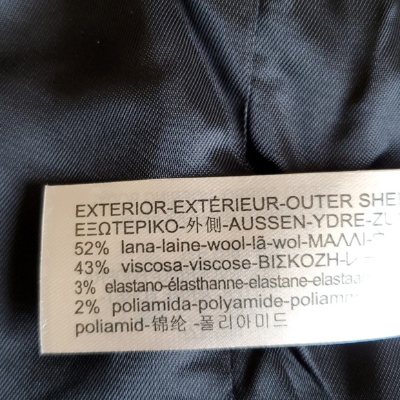 Massimo Dutti Black Textured Weave Suit Blazer - Picture 14 of 16